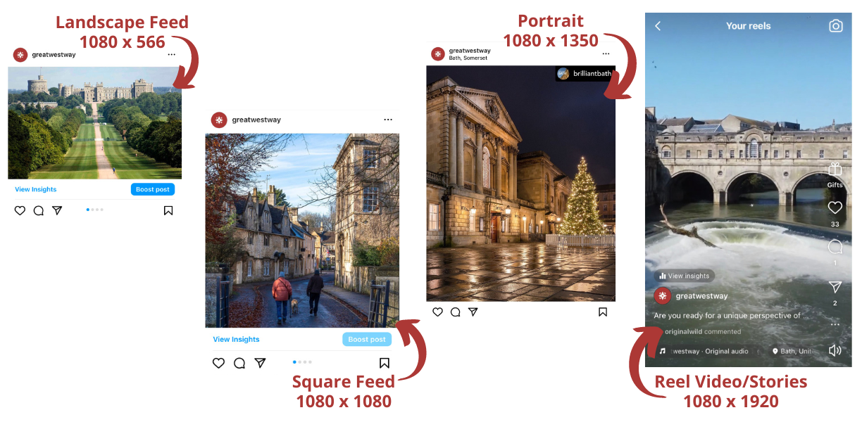 Instagram Dimensions for Post